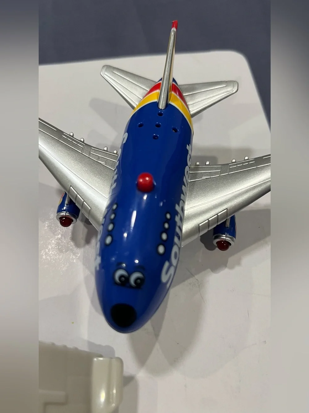3 Kids Pilot Figure Space Car Toy - White and Orange